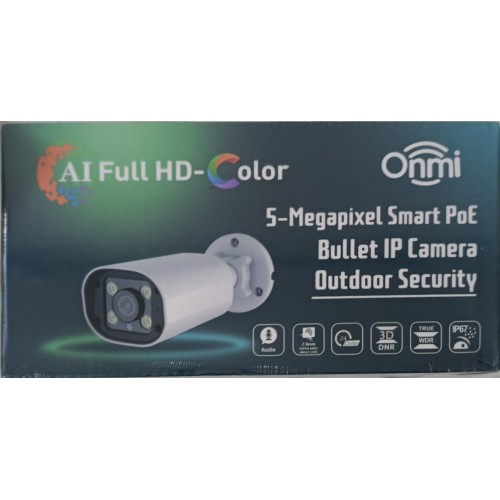 Apronx AX-BW165S 5Mp 2.8mm Full Color Mikrofonlu Bullet IP Kamera